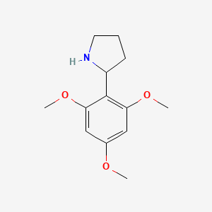 molecular formula C13H19NO3 B2380703 2-(2,4,6-三甲氧基苯基)吡咯烷 CAS No. 1368759-13-0
