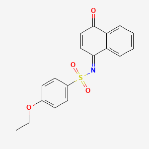 molecular formula C18H15NO4S B2380711 (E)-4-ethoxy-N-(4-oxonaphthalen-1(4H)-ylidene)benzenesulfonamide CAS No. 463353-04-0