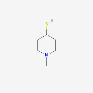 molecular formula C6H13NS B2380714 1-Methylpiperidine-4-thiol CAS No. 1072-99-7