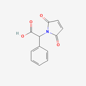 molecular formula C12H9NO4 B2380728 2-(2,5-dioxo-2,5-dihydro-1H-pyrrol-1-yl)-2-phenylacetic acid CAS No. 777917-71-2