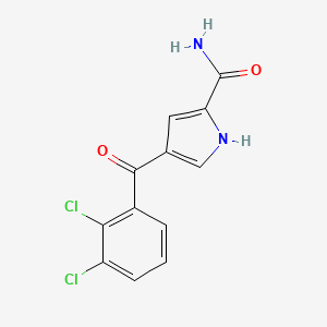 molecular formula C12H8Cl2N2O2 B2380762 4-(2,3-dichlorobenzoyl)-1H-pyrrole-2-carboxamide CAS No. 338753-53-0