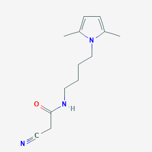 molecular formula C13H19N3O B2380763 2-氰基-N-[4-(2,5-二甲基-1H-吡咯-1-基)丁基]乙酰胺 CAS No. 347328-24-9