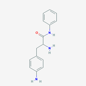 molecular formula C4H5ClN2O2S B238077 4-Aminophenylalanine anilide CAS No. 131025-31-5