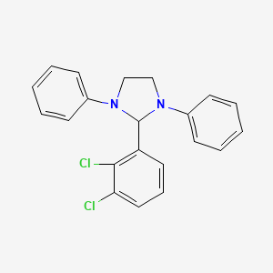 molecular formula C21H18Cl2N2 B2380775 2-(2,3-二氯苯基)-1,3-二苯基咪唑啉 CAS No. 303772-03-4