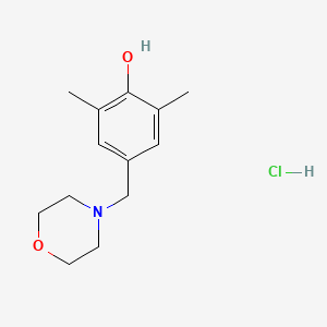 molecular formula C13H20ClNO2 B2380778 2,6-Dimethyl-4-(4-morpholinylmethyl)phenol hydrochloride CAS No. 97032-13-8