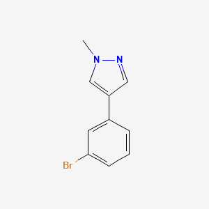 molecular formula C10H9BrN2 B2380806 4-(3-bromophenyl)-1-methyl-1H-pyrazole CAS No. 141938-40-1