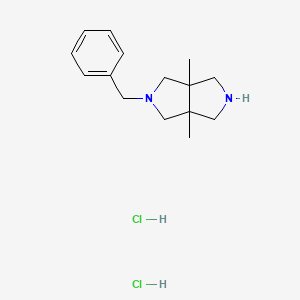 molecular formula C15H24Cl2N2 B2380828 2-Benzyl-3a,6a-dimethyl-octahydropyrrolo[3,4-c]pyrrole dihydrochloride CAS No. 2060005-54-9
