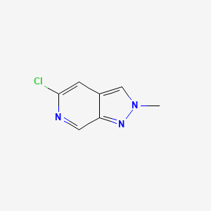 molecular formula C7H6ClN3 B2380880 5-Chloro-2-methyl-2H-pyrazolo[3,4-C]pyridine CAS No. 1951466-68-4