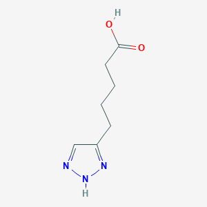 molecular formula C7H11N3O2 B2380892 5-(1H-1,2,3-Triazol-4-yl)pentanoic acid CAS No. 1461714-38-4