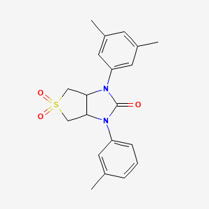 molecular formula C20H22N2O3S B2380900 1-(3,5-二甲苯基)-3-(间甲苯基)四氢-1H-噻吩并[3,4-d]咪唑-2(3H)-酮 5,5-二氧化物 CAS No. 873811-22-4