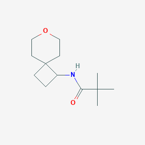 molecular formula C13H23NO2 B2380902 N-(7-oxaspiro[3.5]nonan-1-yl)pivalamide CAS No. 2169487-43-6