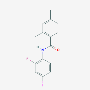 N-(2-fluoro-4-iodophenyl)-2,4-dimethylbenzamide