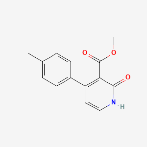 molecular formula C14H13NO3 B2380921 2-羟基-4-对甲苯基-烟酸甲酯 CAS No. 147078-60-2