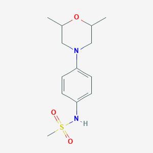 molecular formula C13H20N2O3S B2380938 N-[4-(2,6-dimethylmorpholino)phenyl]methanesulfonamide CAS No. 866150-14-3