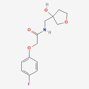 molecular formula C13H16FNO4 B2380983 2-(4-fluorophenoxy)-N-((3-hydroxytetrahydrofuran-3-yl)methyl)acetamide CAS No. 1916689-11-6