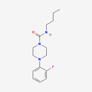 molecular formula C15H22FN3O B2380988 N-丁基-4-(2-氟苯基)哌嗪-1-甲酰胺 CAS No. 497060-81-8