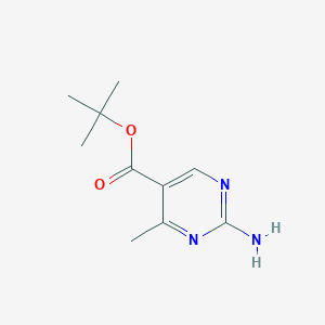 molecular formula C10H15N3O2 B2380990 tert-Butyl 2-amino-4-methylpyrimidine-5-carboxylate CAS No. 2248325-61-1