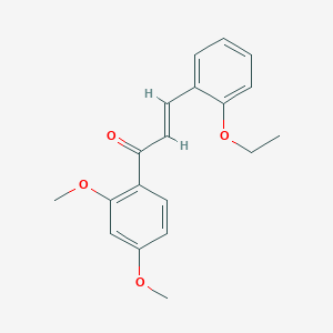 molecular formula C19H20O4 B2380992 (2E)-1-(2,4-二甲氧基苯基)-3-(2-乙氧基苯基)丙-2-烯-1-酮 CAS No. 865273-62-7