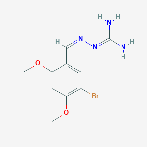 molecular formula C10H13BrN4O2 B2380995 (2Z)-2-(5-溴-2,4-二甲氧基亚苄基)肼甲酰胺 CAS No. 332394-25-9