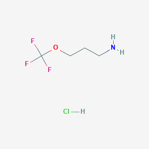 molecular formula C4H9ClF3NO B2381014 3-(Trifluoromethoxy)propylamine hydrochloride CAS No. 1208079-72-4; 1286744-11-3