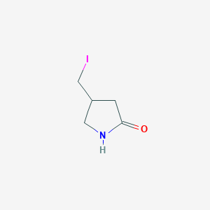 molecular formula C5H8INO B2381024 4-(Iodomethyl)pyrrolidin-2-one CAS No. 51101-44-1