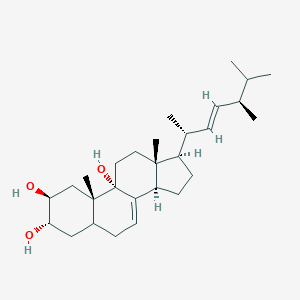 molecular formula C11H10N2O2 B238103 Ergosta-7,22-diene-2,3,9-triol CAS No. 138329-21-2