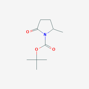 molecular formula C10H17NO3 B2381030 5-Methyl-1-(tert-butyloxycarbonyl)pyrrolidine-2-one CAS No. 128372-77-0