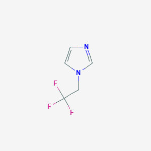 molecular formula C5H5F3N2 B2381032 1-(2,2,2-Trifluoroethyl)-1H-imidazole CAS No. 91461-55-1