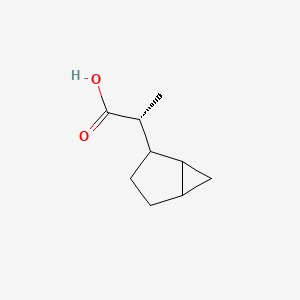 molecular formula C9H14O2 B2381036 (2R)-2-(2-Bicyclo[3.1.0]hexanyl)propanoic acid CAS No. 2248219-85-2