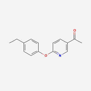 molecular formula C15H15NO2 B2381045 5-Acetyl-2-(4-ethylphenoxy) pyridine CAS No. 1556627-26-9