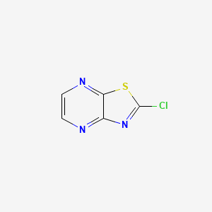 molecular formula C5H2ClN3S B2381048 2-氯噻唑并[4,5-b]吡嗪 CAS No. 1190927-25-3