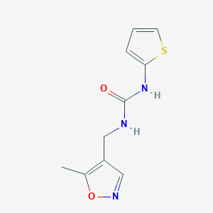 molecular formula C10H11N3O2S B2381052 1-((5-Methylisoxazol-4-yl)methyl)-3-(thiophen-2-yl)urea CAS No. 2034245-57-1