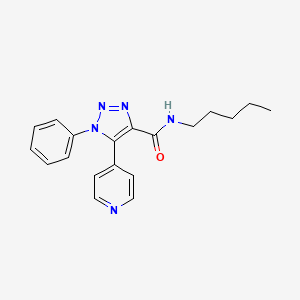 molecular formula C19H21N5O B2381076 N-allyl-6-({4-[(methylsulfonyl)amino]phenyl}thio)nicotinamide CAS No. 1189452-07-0