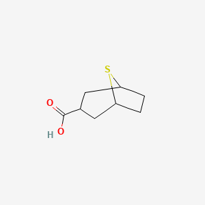 molecular formula C8H12O2S B2381078 8-硫代双环[3.2.1]辛烷-3-羧酸 CAS No. 2008448-15-3