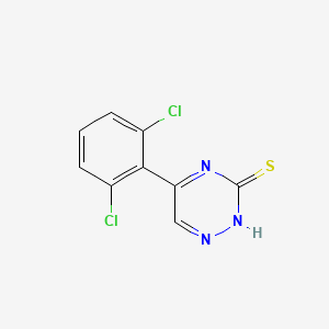 molecular formula C9H5Cl2N3S B2381079 5-(2,6-Dichlorophenyl)-2H-1,2,4-triazine-3-thione CAS No. 2095410-60-7