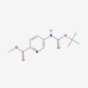molecular formula C12H16N2O4 B2381119 5-(叔丁氧羰基氨基)吡啶甲酸甲酯 CAS No. 131052-40-9