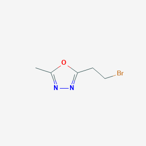 molecular formula C5H7BrN2O B2381171 2-(2-溴乙基)-5-甲基-1,3,4-恶二唑 CAS No. 1267334-20-2