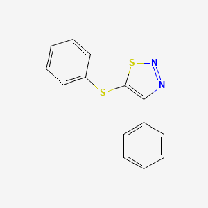 molecular formula C14H10N2S2 B2381174 苯基-4-苯基-1,2,3-噻二唑-5-硫醚 CAS No. 237058-61-6