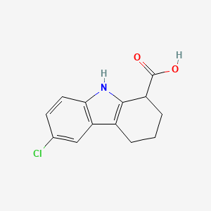 molecular formula C13H12ClNO2 B2381176 6-氯-2,3,4,9-四氢-1H-咔唑-1-羧酸 CAS No. 50639-66-2