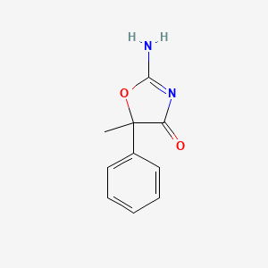 molecular formula C10H10N2O2 B2381180 2-氨基-5-甲基-5-苯基-噁唑-4-酮 CAS No. 51038-39-2