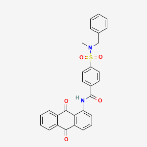 molecular formula C29H22N2O5S B2381186 4-[苄基(甲基)磺酰胺基]-N-(9,10-二氧蒽-1-基)苯甲酰胺 CAS No. 442556-90-3