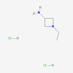 molecular formula C5H14Cl2N2 B2381190 1-乙基-氮杂环丁-3-胺二盐酸盐 CAS No. 1955515-46-4