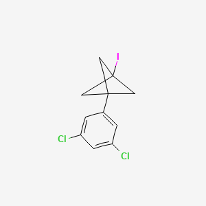 molecular formula C11H9Cl2I B2381201 1-(3,5-Dichlorophenyl)-3-iodobicyclo[1.1.1]pentane CAS No. 2287298-00-2