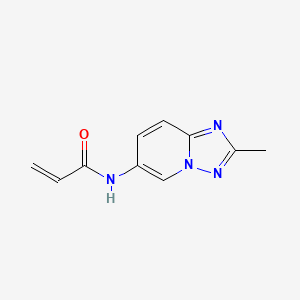 molecular formula C10H10N4O B2381211 N-(2-Methyl-[1,2,4]triazolo[1,5-a]pyridin-6-yl)prop-2-enamide CAS No. 2308293-97-0