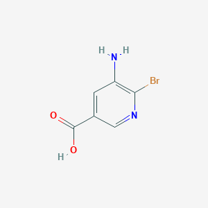 molecular formula C6H5BrN2O2 B2381215 5-Amino-6-bromonicotinic acid CAS No. 1292765-17-3
