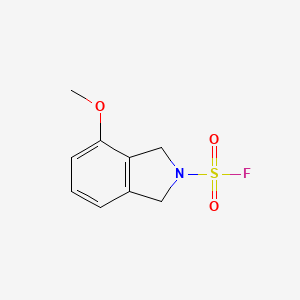 molecular formula C9H10FNO3S B2381219 4-Methoxy-1,3-dihydroisoindole-2-sulfonyl fluoride CAS No. 2411286-02-5