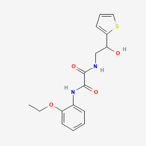 molecular formula C16H18N2O4S B2381221 N1-(2-ethoxyphenyl)-N2-(2-hydroxy-2-(thiophen-2-yl)ethyl)oxalamide CAS No. 1351586-18-9