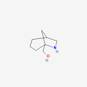 molecular formula C8H15NO B2381274 (6-Azabicyclo[3.2.1]octan-5-yl)methanol CAS No. 2167028-08-0