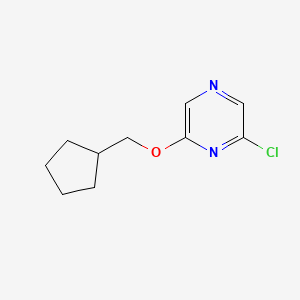 molecular formula C10H13ClN2O B2381281 2-氯-6-(环戊基甲氧基)吡嗪 CAS No. 426829-74-5