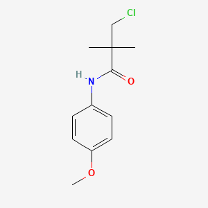 3-chloro-N-(4-methoxyphenyl)-2,2-dimethylpropanamide